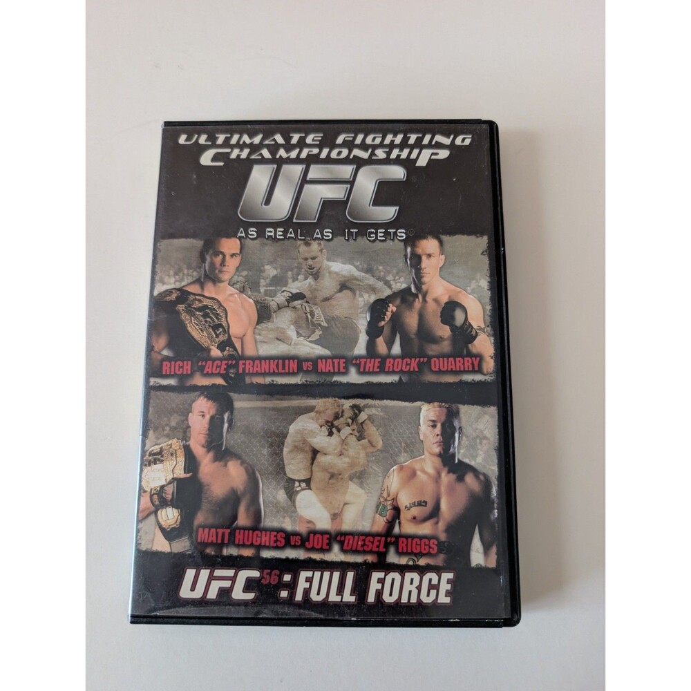UFC 56 Full Force DVD 2005 Rich Franklin Matt Hughes Very Good